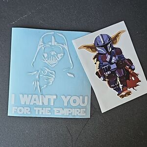 Star Wars Vehicle Window Decals. Set of Two NWOT
